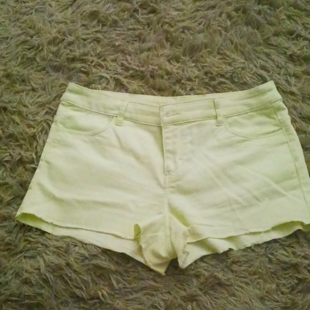 Neon green shorts